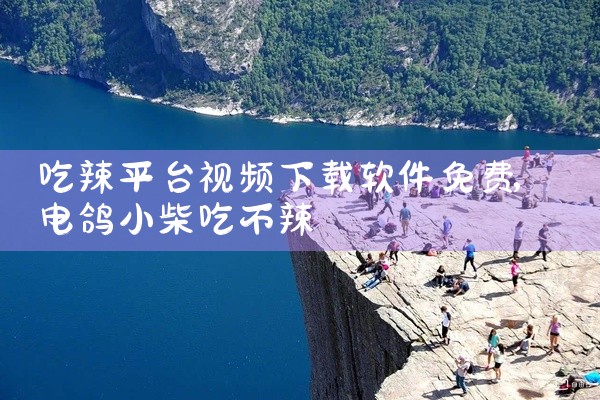 吃辣平台视频下载软件免费