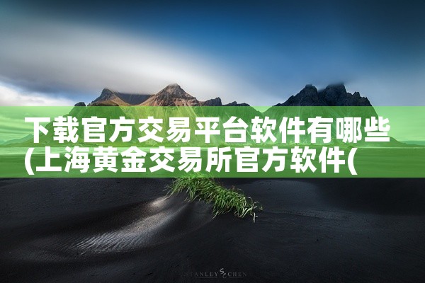 下载官方交易平台软件有哪些