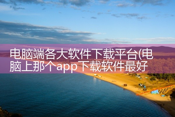电脑端各大软件下载平台